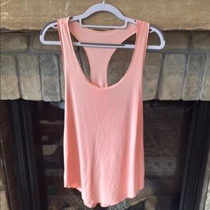 NWT Onezie Glossy Flow Women's Salmon color Sleeveless active Top Tank O/S